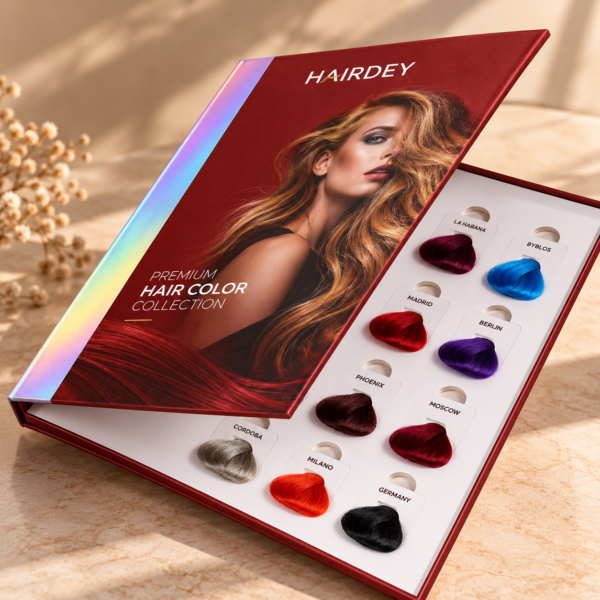 16 Shades KT Board Hair Color Chart