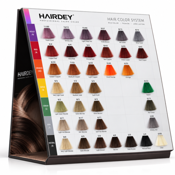 61 Shades Desk Calendar Hair Color Chart
