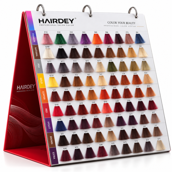 68 Shades Desk Calendar Hair Color Chart
