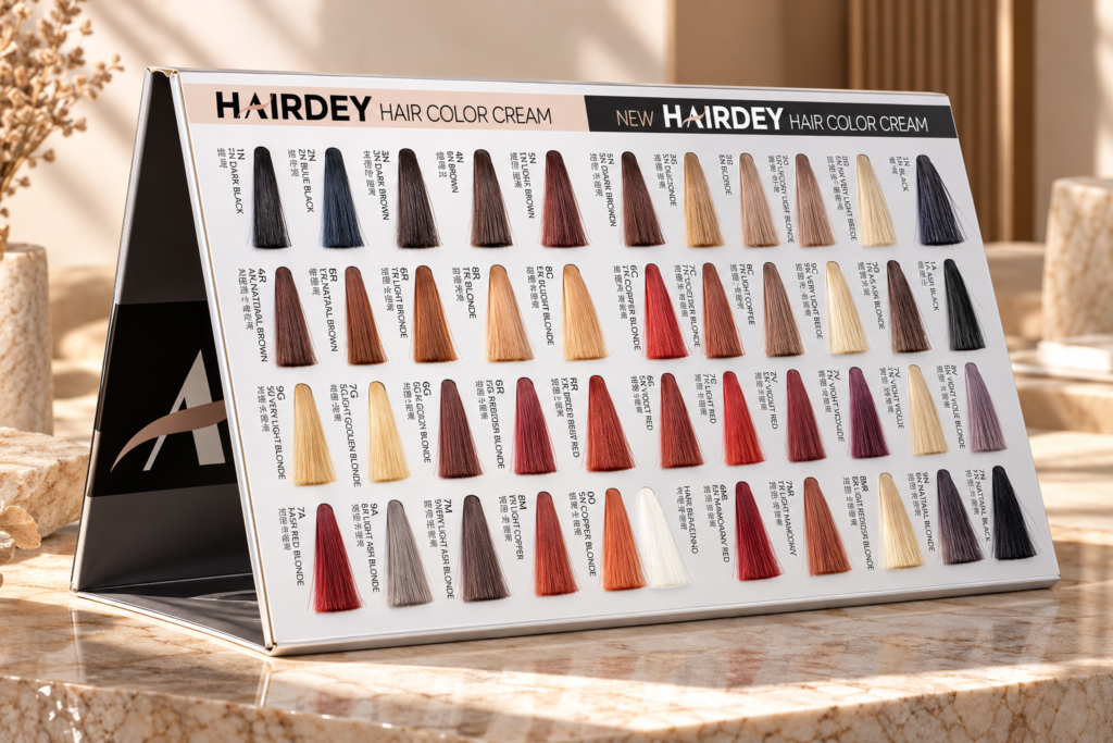 Desk Calendar Hair Color Chart