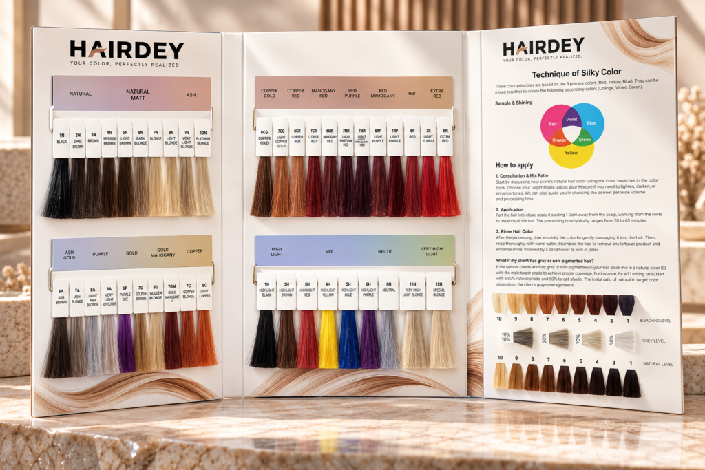 Button Style Hair Color Chart