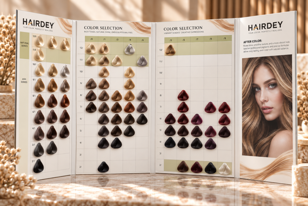 4-Fold Hair Color Chart
