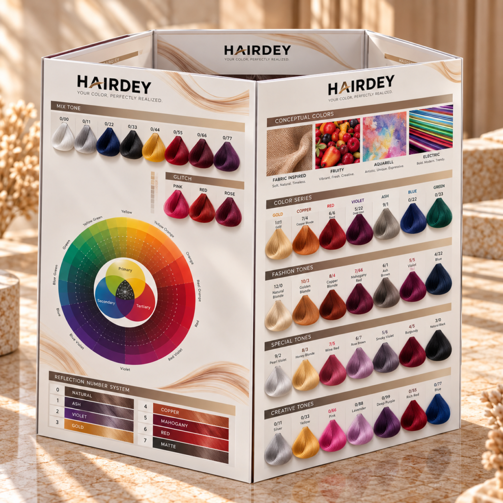 5-Fold Hair Color Chart