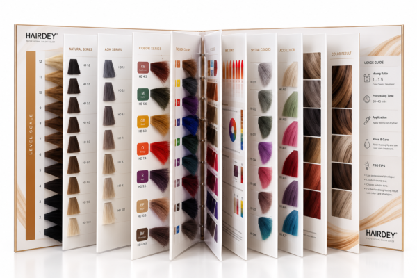 135 shades hair color chart