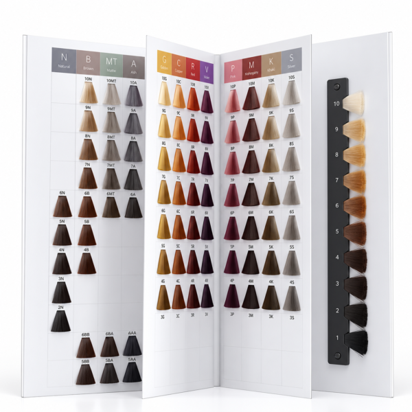 181 shades book style hair color chart