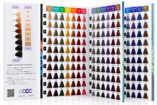 197 shades book style hair color chart