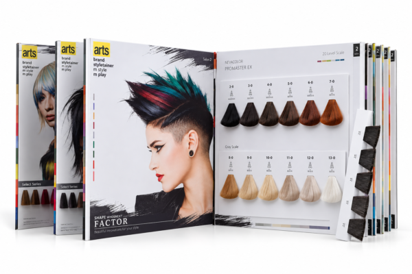 56 Shades Book Style Hair Color Chart