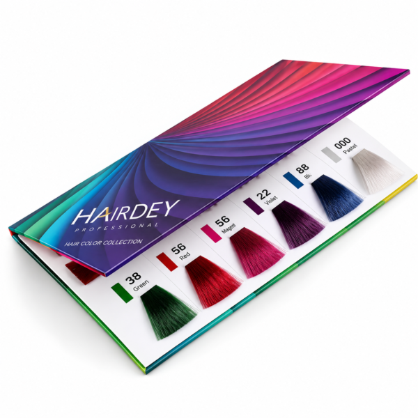 11 Shades 2-Fold Style Hair Color Chart