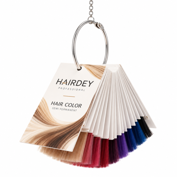 31 shades fan-shaped hair color chart