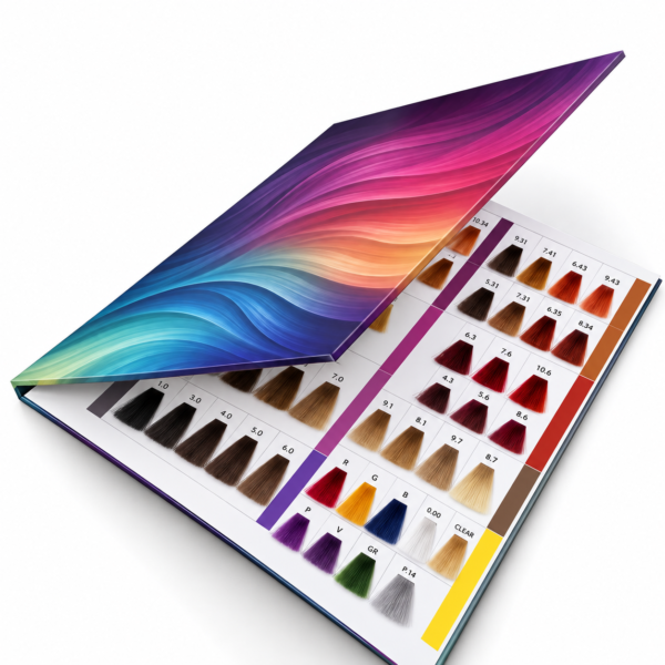 114 Shades 2-Fold Style Hair Color Chart